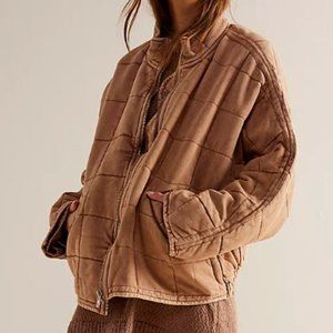 Free People Dolman Quilted Knit Jacket